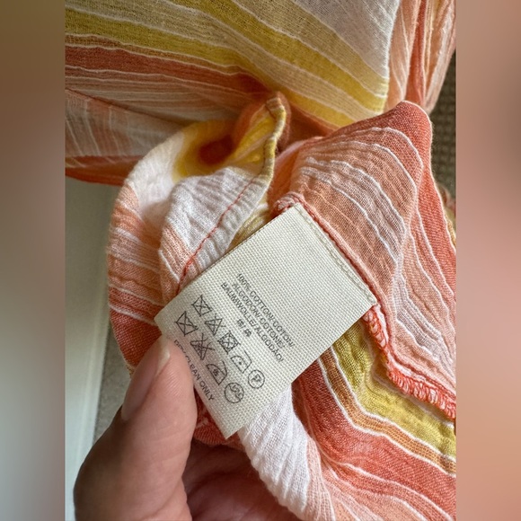 Free People Atlantis Chevron Maxi Dress pink and orange size XS - Picture 7 of 7